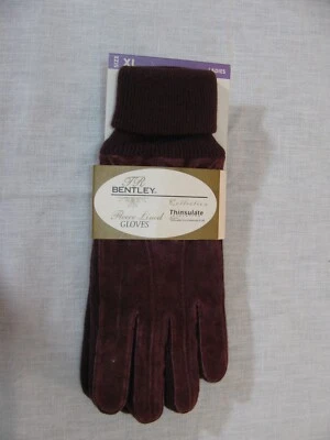NUEVO CON ETIQUETAS De Colección TR Bentley Colección Damas Guantes Forrados Thinsulate, XL, Púrpura, Kmart rr Foto 1 de 3