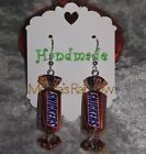 Snickers Earrings Novelty Chocolates Sweets On Hypoallergic Hooks 