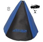 Gear Gaiter For Mazda Mx5 Mk3 2005-12 Blue Black Leather Embroidery