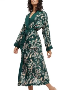 Mimco "Siren" paisley robe in emerald size S/M - Picture 1 of 12