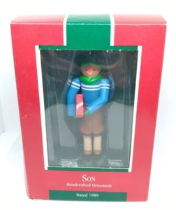 VINTAGE Hallmark Christmas 1989 Son QX4445 Keepsake Ornament - Picture 1 of 2