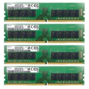 Samsung 128GB (4X 32GB) DDR4 3200MHz PC4-25600 UDIMM Memory Ram M378A4G43AB2-CWE - Picture 1 of 5