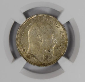 British India 1903 C 1/4 Rupee silver NGC MS63 NG0776 combine shipping - Picture 1 of 3