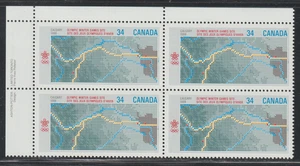 Canada 1986 SC# 1077 UL - Olympic Winter Games 1988 - Plate Block M-NH Lot # A16 - Picture 1 of 1