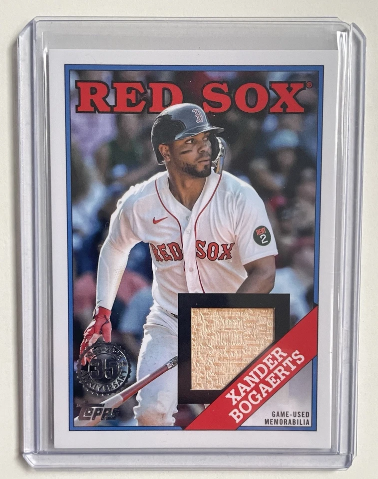 Xander Bogaerts 2023 Topps Series 1 - 1988 Topps Baseball Relic Card - Image 1 of 2