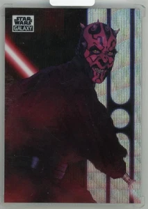 2021 TOPPS Chrome Star Wars Galaxy Wave Refractors Darth Maul/99 - Picture 1 of 2