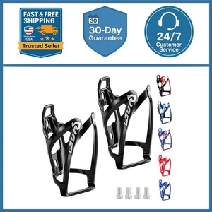 Bicycle Water Bottle Cage Lightweight Bike Water Bottle Holder Rack 2 PACK - Picture 1 of 9
