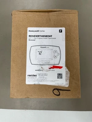 Honeywell Home RTH6580WF Wi-Fi 7-Day Programmable Thermostat, White - Image 1 of 3