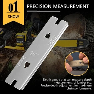 Repuesto de medidor de profundidad para Husqvarna - Motosierra Rastrillo Medidores precisos - Imagen 1 de 7