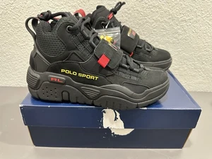 Ralph Lauren Polo Sport PS100 Schwarz/Rot/Gelb/PS100-SK-HTL / Herren 8,5 Neu - Bild 1 von 15