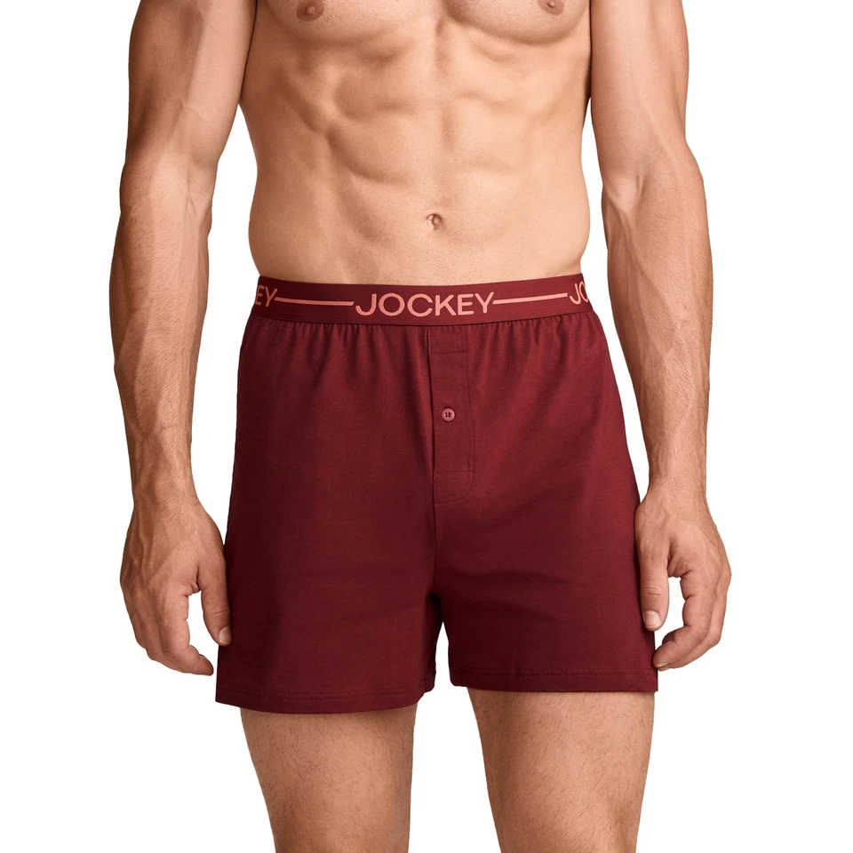 Jockey Men's Organic Cotton Stretch 4" Boxer - Image 1 of 1