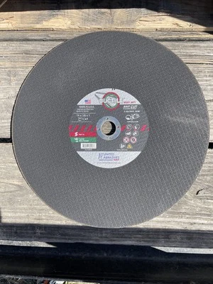 Rodas de corte de serra dúctil resistente United Abrasives 23453 14X1/8X1 pacote com 10 - Imagem 1 de 2