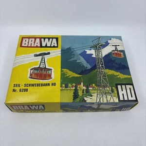 Vintage Brawa #6200 Cable Car Set HO Scale Western Germany w/ Box - Picture 1 of 7
