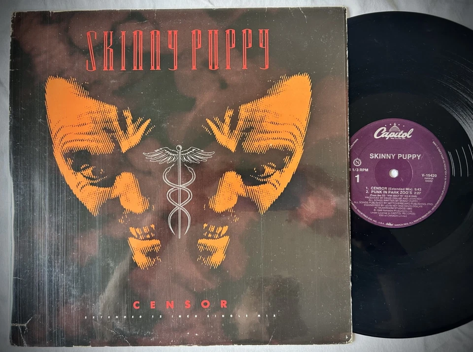 Skinny Puppy - Censor Capitol Records 12" Front 242, Nitzer Ebb, DAF, Bigod 20 - Image 1 of 1