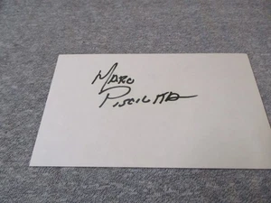 MARC PISCIOTTA AUTOGRAPHED INDEX CARD - Picture 1 of 2
