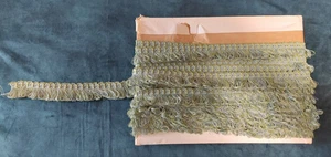 Passementerie galon vert et bleu largeur 30 mm vendu au mètre - Photo 1/3