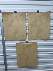 3 Vintage USGS Katastrophenaufklärung Karten Black Rock Nevada Humboldt Topo 1929 - Bild 1 von 8