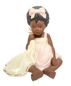 Lenox Mamas Baby Mädchen schwarz Afroamerikanische Porzellan Figur - Bild 1 von 3