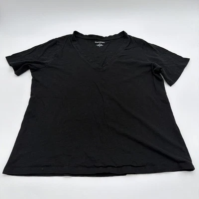 Camiseta Banana Republic Malibu Mujer L Negra Cuello en V. #38588 Foto 1 de 4