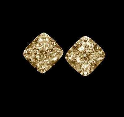 5x5 MM Loose Diamond Cushion Cushion Color Cut D Grade VVS1 Gemstone 2 pcs Lots - Image 1 of 4