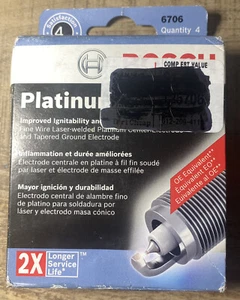 (4) Bosch  Platinum 6706 Spark Plugs - NEW IN BOX - Picture 1 of 1