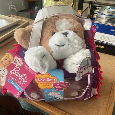 Mattel Barbie 2011 Hug N Heal щенок собака работает нос светится чихание свистит мягкий - Изображение 1 из 4