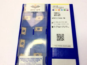 10 x inserts ZCC-CT APKT 11T308-PM YBM351 steel and stainless-steel NEW!! - Picture 1 of 1