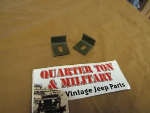 Rear Seat Pivot Retainer pair NOS Fits Willys MB GPW M38 M38A1 jeep - Foto 1 di 2