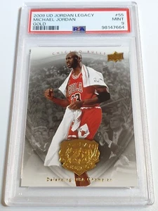 2009 Upper Deck Jordan Legacy Michael Jordan #55 GOLD - PSA 9 (POP 22) - Bild 1 von 2
