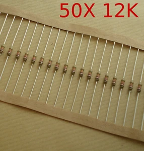 Resistencia 1/4 W 5% 50 unidades 12K ohmios - Imagen 1 de 1