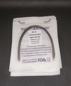5 paquetes de cables de ortodoncia dental activados térmicamente Niti arco rectangular ovoide - Imagen 1 de 9