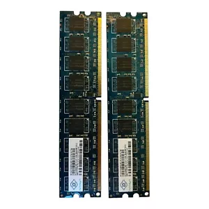 2x Nanya 1GB ECC RAM NT1GT72U8PA1BY-3C PC2-5300E 667MHz 2Rx8 Server Memory - Picture 1 of 11
