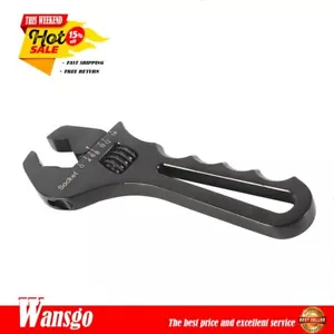 3AN-16AN Adjustable Wrench Aluminum Tool Spanner fit for Hose End Fitting Black - Foto 1 di 7