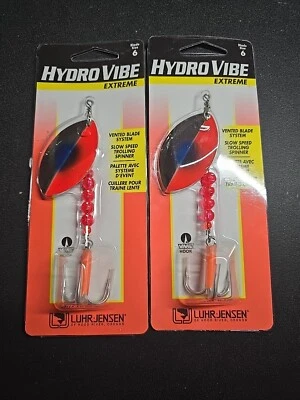 [2] Luhr Jensen Hydro Vibe Extreme Spinners Size 6 - Image 1 of 4