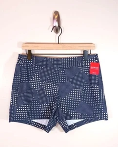 Spanx Sunshine Shorts 4 Inch Dot Patch Midnight Navy White Stretch Size M NWT - Picture 1 of 4