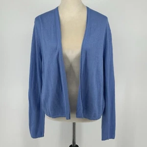 J.JILL Lupine Linen Blend Textured Semi Sheer Knit Cardigan Sweater Top Sz L NWT - Picture 1 of 9