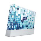 Nintendo Wii Aufkleber Skin Klebefolie Schutzfolie Sticker Vinyl Mosaik Blue