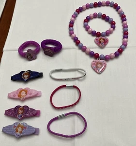 Disney Princess Frozen Elsa Anna Girls Hair Accessories & Necklace & Bracelet - Picture 1 of 6