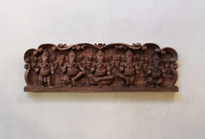 Hindu Home Decor Wall Panel Ganesh Statue Vinayaka Sculpture Pooja Room Entrance - Picture 1 of 5