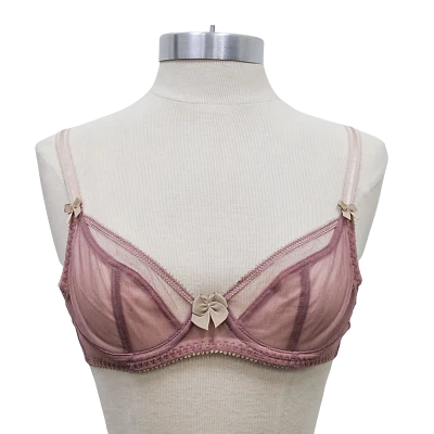 Claudette Dessous Mesh Full Coverage Bra CD2000 Twilight Matchstick - Image 1 of 4