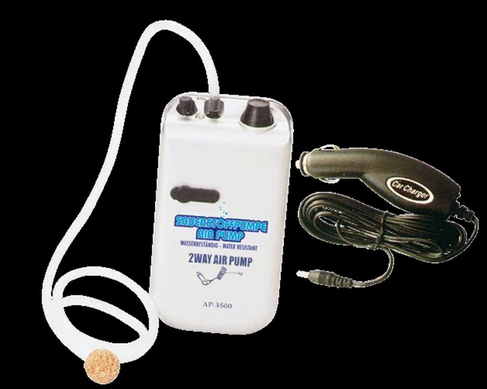 Behr Sauerstoffpumpe Köderfisch Eimer  Pumpe mit Autoanschluss 9986346-- - Bild 1 von 1