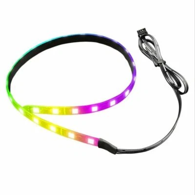 MARKENLOS RGB LED Light Strip 40cm Magnetic Multicolor 5V 3PIN ARGB LED for PC Computer*