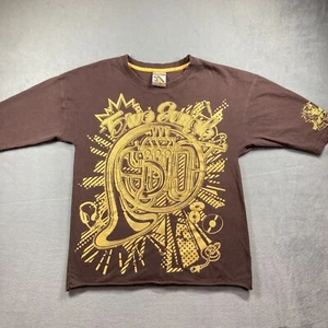 5ive Jungle Walk Of Like Gold Logo Brown 100% Cotton T-Shirt Size 4XL - Picture 1 of 8