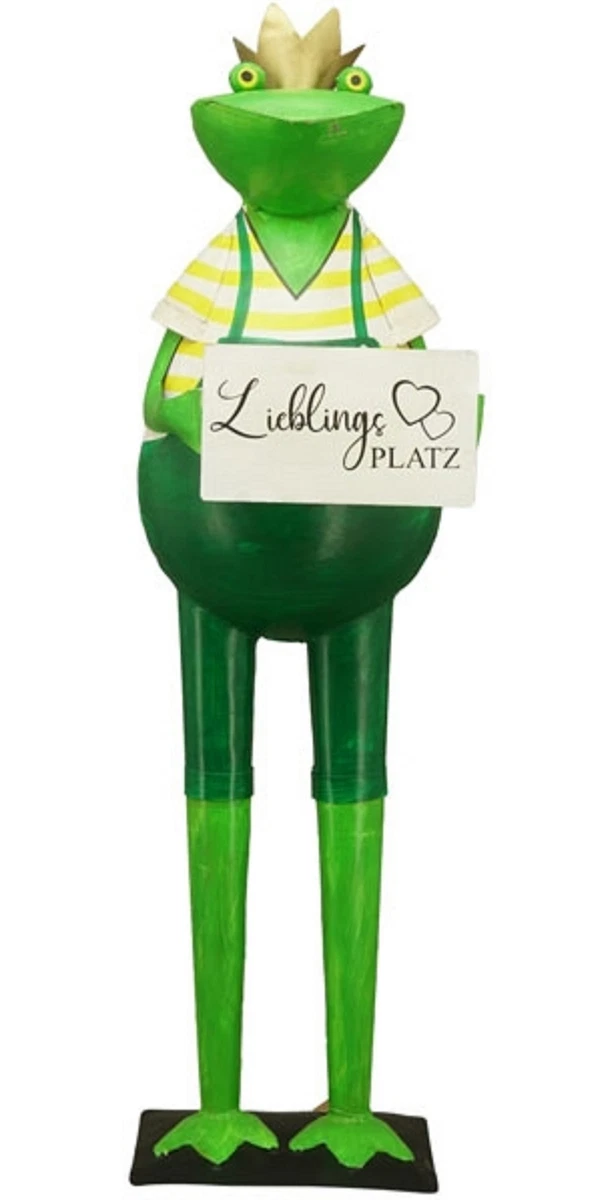 Gartenstecker Frosch-Silhouette Aus Metall – Wetterfest, Für Beet, Terrasse & Hof