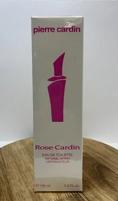 Pierre Cardin 玫瑰 Cardin 淡香水喷雾 3.3 盎司 100 毫升罕见复古全新带盒 — 第 1/4 张图片