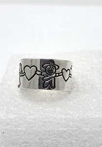 VINTAGE STERLING SILVER RING .925 ESTATE FIND 7.9 GRAMS - Picture 1 of 3