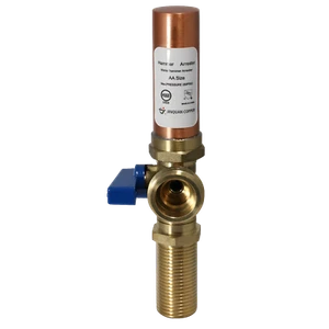 10 Pc XFITTING Washing Machine Stop Valve, 1/2" MIP x 3/4" MHT, Blue - Picture 1 of 4