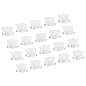 PVC Conduit Box Junction Box 4 Way Round Wire Box Connectors Circuit 16 mm Wa... - Picture 1 of 5