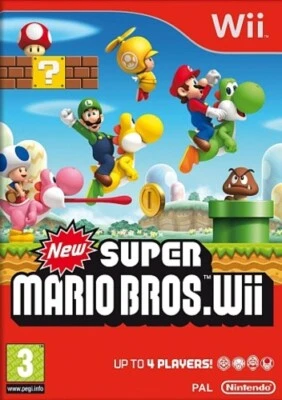 New Super Mario Bros. Wii (Wii) PEGI 3+ Platform Expertly Refurbished Product - Image 1 of 2