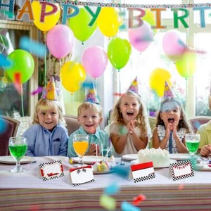 24-48pcs Red Racing Car Invitation card - Boys/Girls Party Birthday Best W3Z9 - Picture 1 of 14